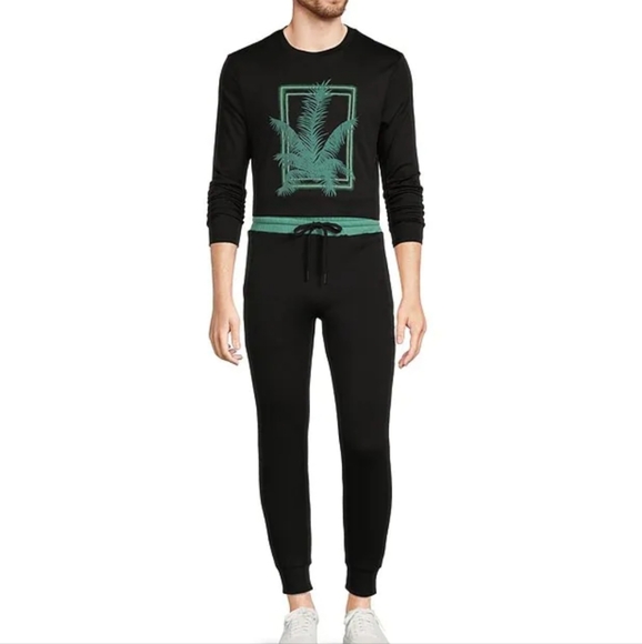 Murano Liquid Luxury Lucas Color Block Jogger Pants